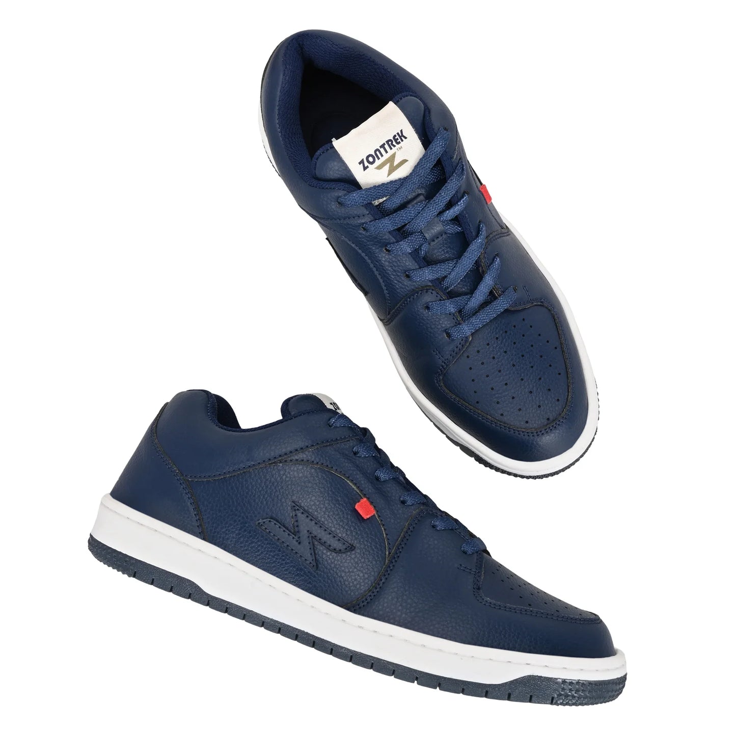 ZONTREK Samba Blue Men’s Sneaker – Blue Vegan Upper, Durable Rubber Sole, Trendy Casual Footwear India