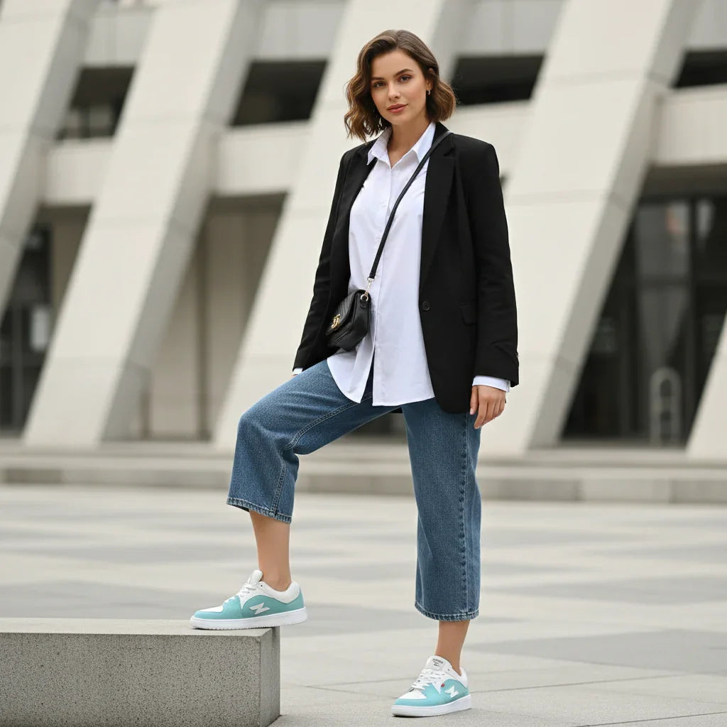 Trendy women’s vegan sneakers designed with eco-conscious, durable materials