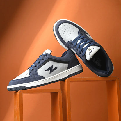 ZONTREK Tokyo Men’s Blue & Grey Sneaker – Vegan PU Mesh, Fast Delivery India, Premium Street Style Footwear