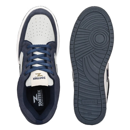 ZONTREK Tokyo Men’s Blue & Grey Sneaker – Vegan PU Mesh, Fast Delivery India, Premium Street Style Footwear