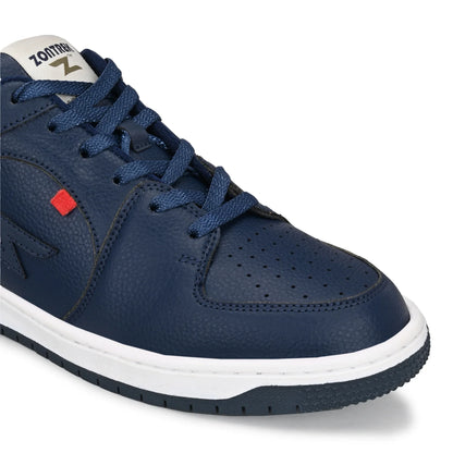 ZONTREK Samba Blue Men’s Sneaker – Blue Vegan Upper, Durable Rubber Sole, Trendy Casual Footwear India