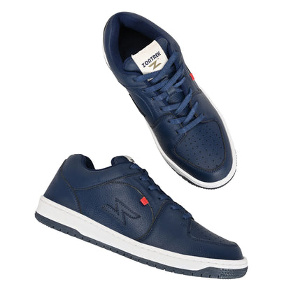 ZONTREK Samba Blue Men’s Sneaker – Blue Vegan Upper, Durable Rubber Sole, Trendy Casual Footwear India