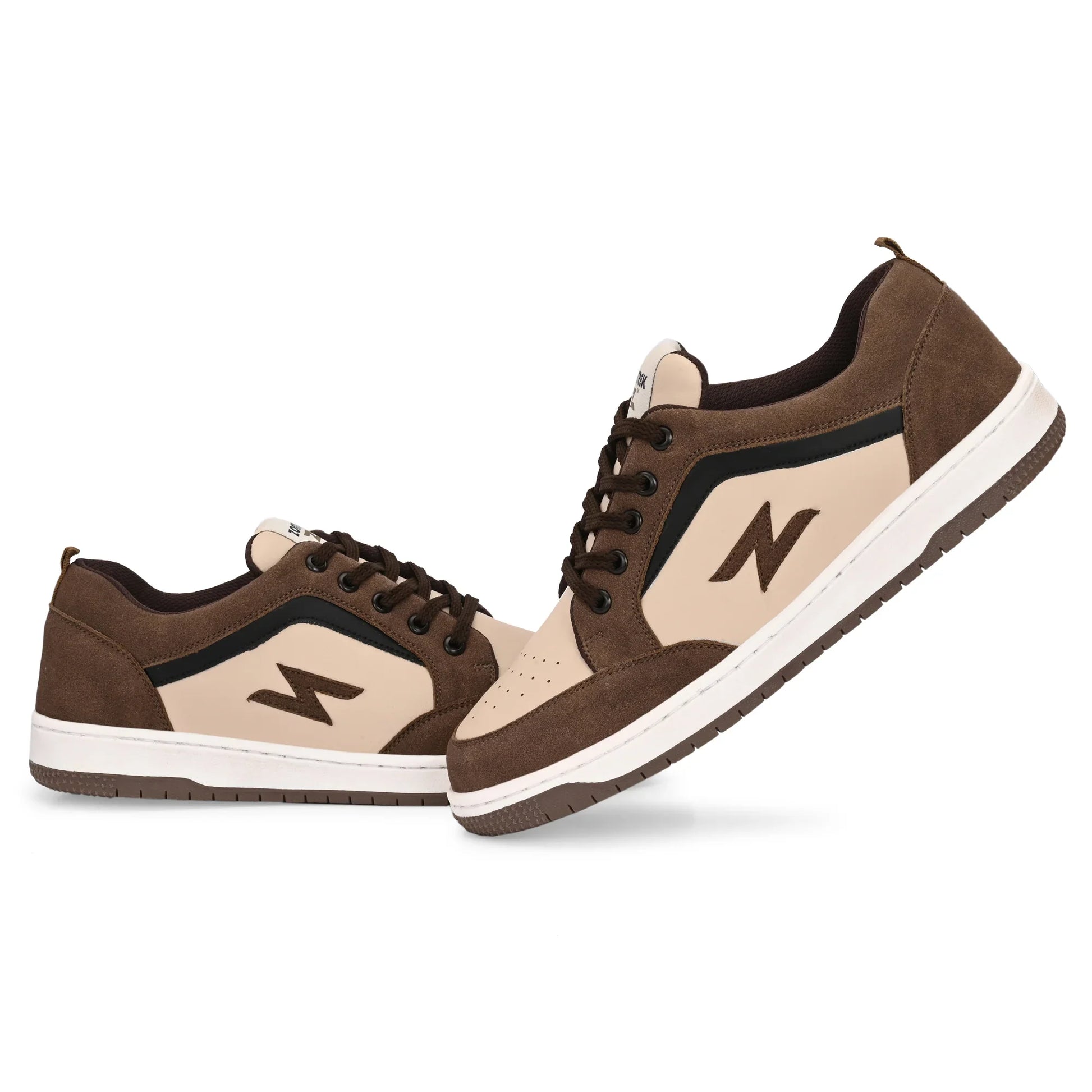 Men Colourblocked Suede Sneakers