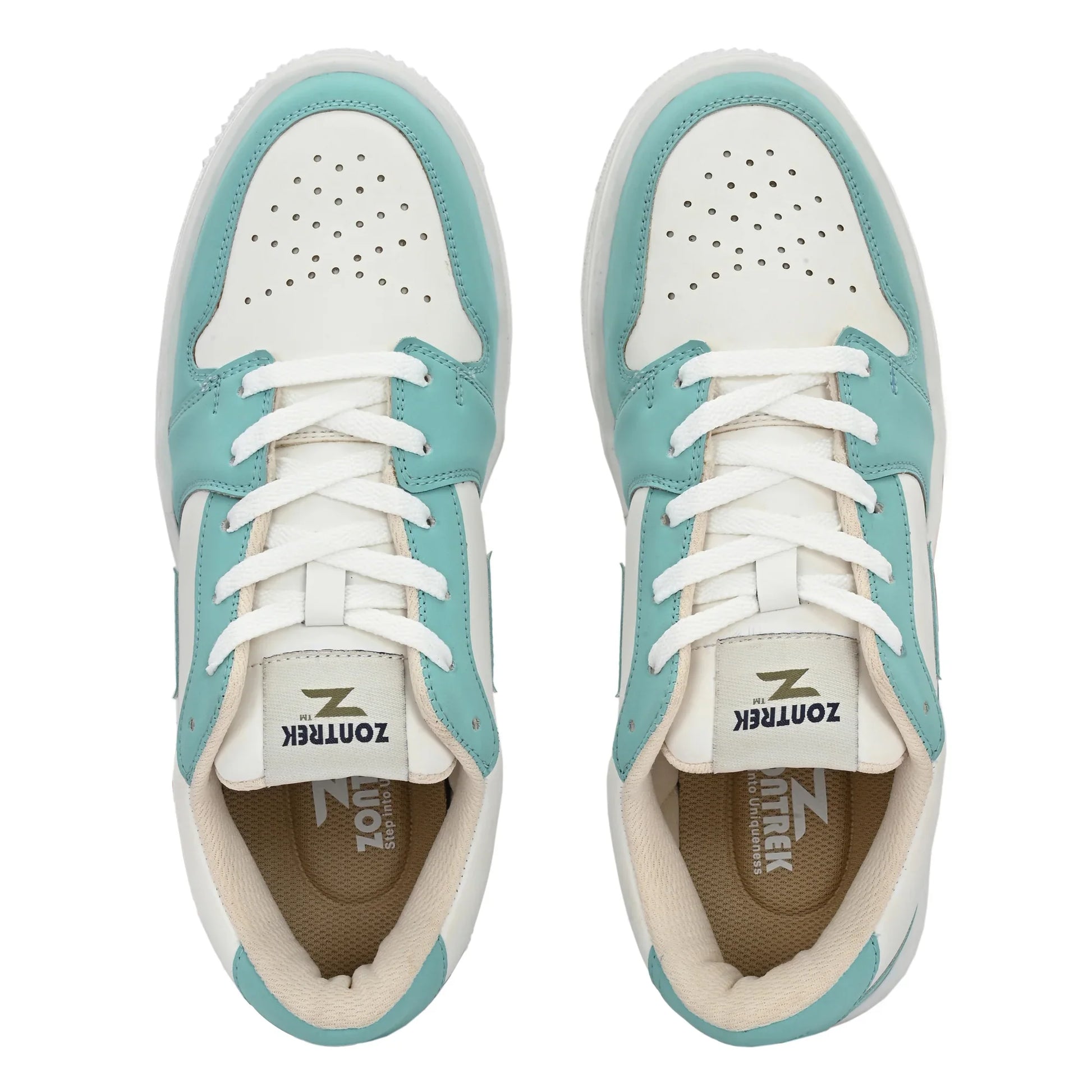 Women GRIT Colourblocked Round Toe PU Sneakers
