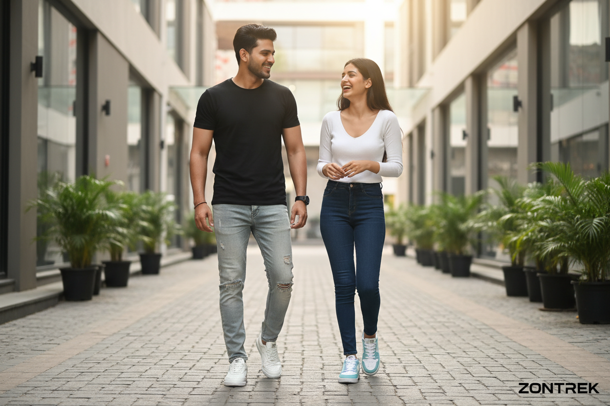 ZONTREK Lifestyle shoes - Men and Women Models wearing sneakers